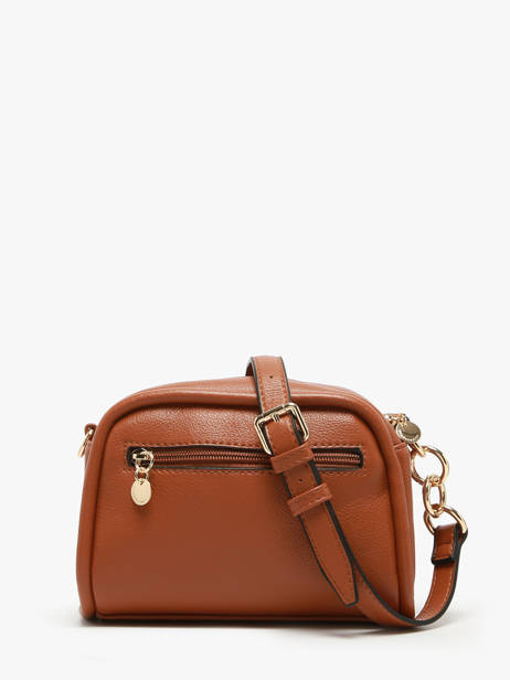 Cross Body Tas Raphia Papier Lulu castagnette Bruin raphia YAUCOURT ander zicht 4